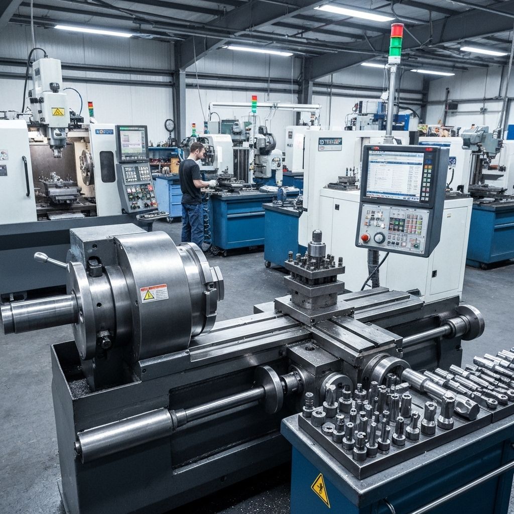 Manufacturing workshop scene